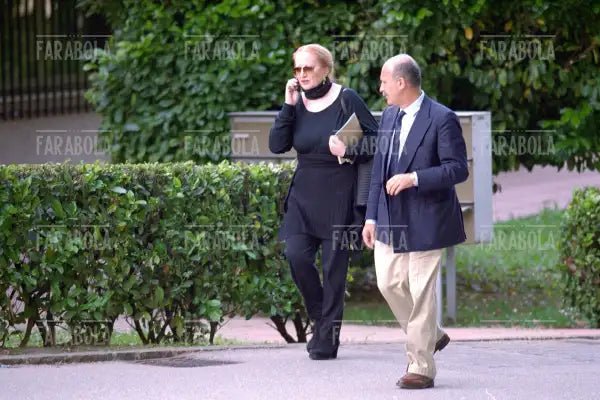 Mina con Eugenio Quaini, Lugano, 2001