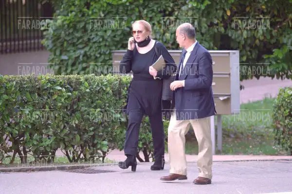 Mina con Eugenio Quaini, Lugano, 2001