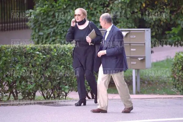 Mina con Eugenio Quaini, Lugano, 2001