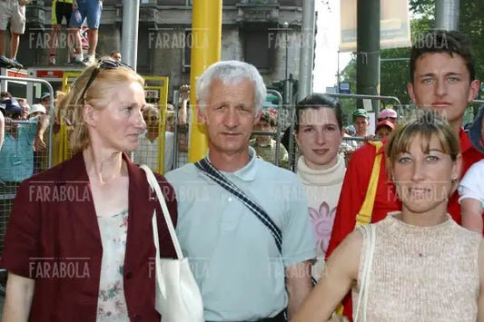 La famiglia di Paolo Savoldelli, Giro d'Italia, Milano, 2002