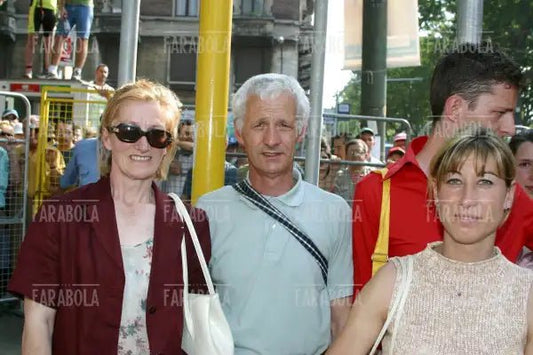 La famiglia di Paolo Savoldelli, Giro d'Italia, Milano, 2002