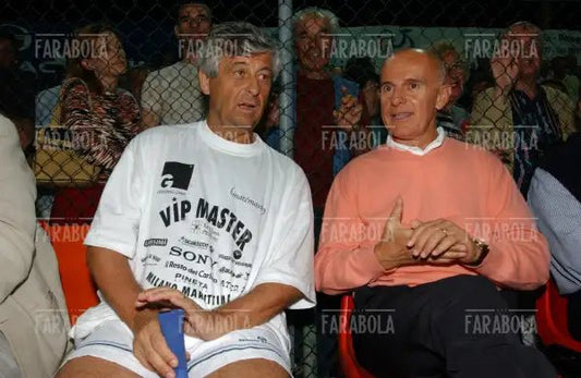 Gianni Rivera e Arrigo Sacchi, Vip Master Tennis, Milano Marittima, 2002