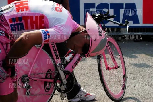 Gilberto Simoni vincitore del Giro d'Italia, cronometro all'Idroscalo, Milano, 2003