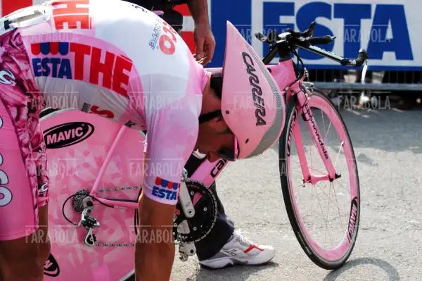 Gilberto Simoni vincitore del Giro d'Italia, cronometro all'Idroscalo, Milano, 2003