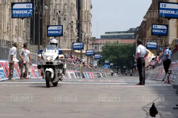 Polizia Municipale, cronometro all'Idroscalo, Giro d'Italia, Milano, 2003