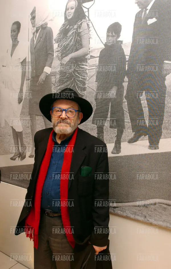 Gideon Bachmann nel museo dedicato a Fellini, 2003