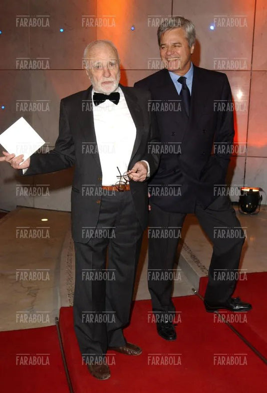 Mario Monicelli e Jean Sorel, Festival della Commedia, Montecarlo, 2003