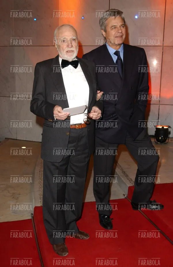 Mario Monicelli e Jean Sorel, Festival della Commedia, Montecarlo, 2003