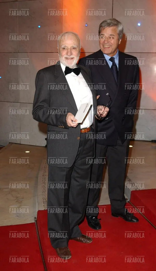Mario Monicelli e Jean Sorel, Festival della Commedia, Montecarlo, 2003