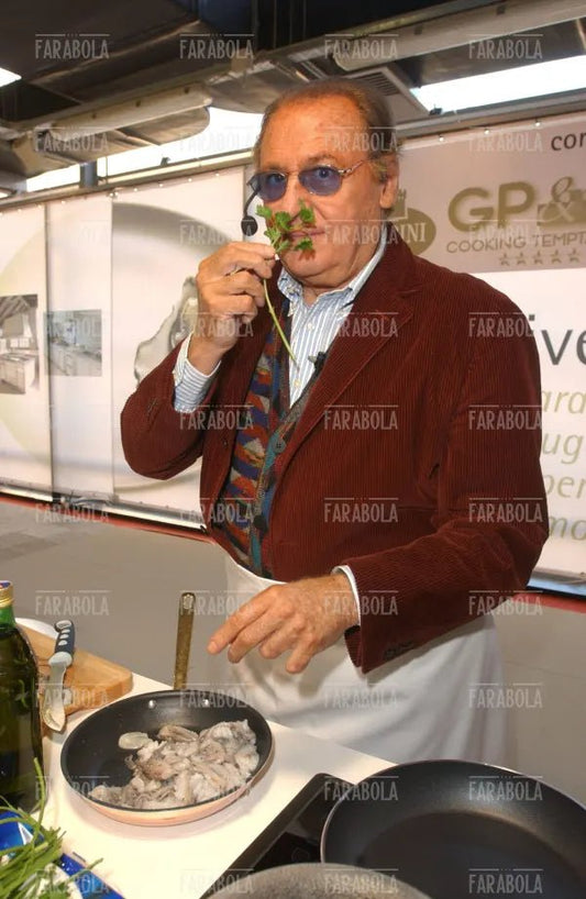 Renzo Arbore ai fornelli, Cucina Live Show, Macef, Milano, 2004