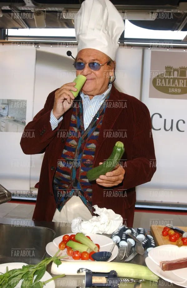 Renzo Arbore ai fornelli, Cucina Live Show, Macef, Milano, 2004