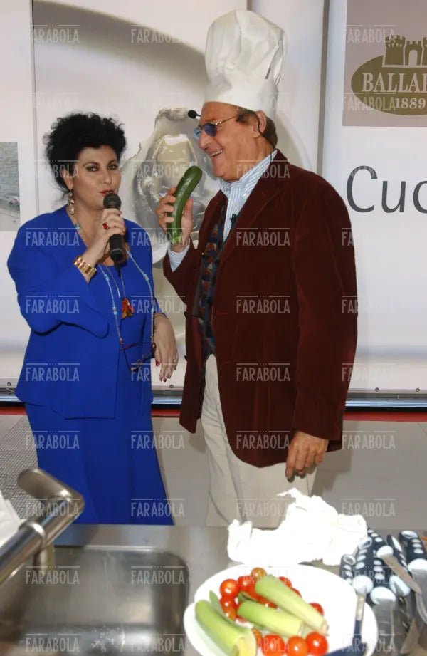 Renzo Arbore e Marisa Laurito, Cucina Live Show, Macef, Milano, 2004