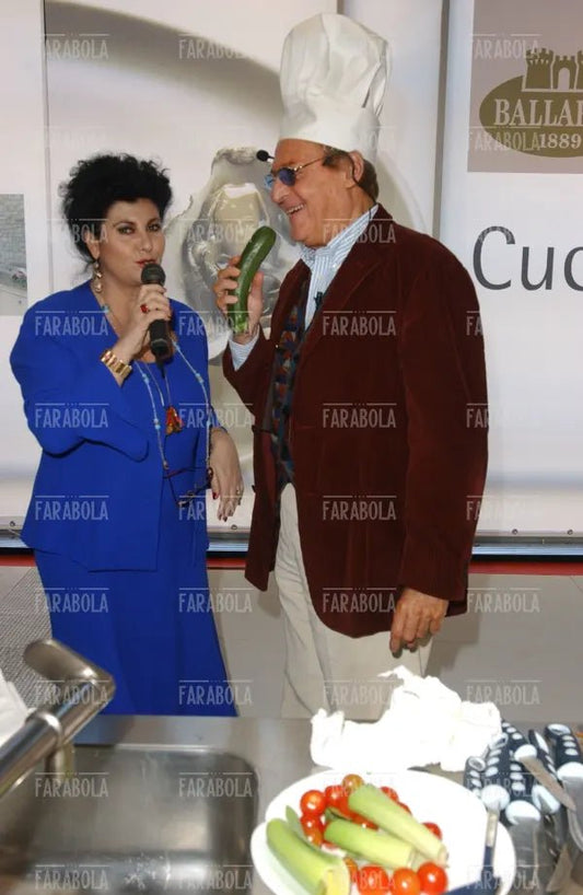 Renzo Arbore e Marisa Laurito, Cucina Live Show, Macef, Milano, 2004