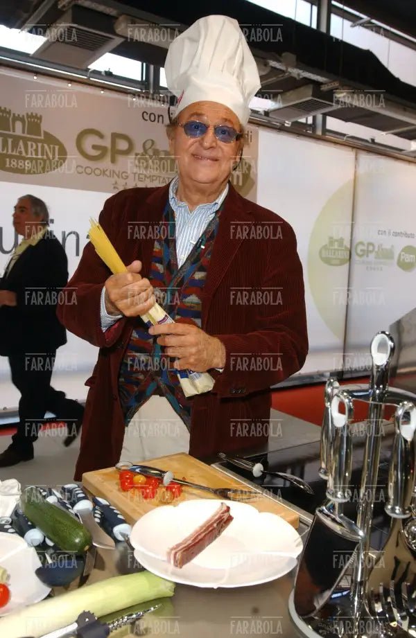 Renzo Arbore ai fornelli, Cucina Live Show, Macef, Milano, 2004