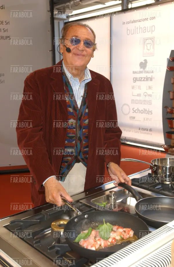 Renzo Arbore ai fornelli, Cucina Live Show, Macef, Milano, 2004