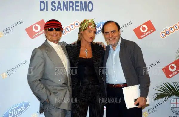 Tony Renis, Simona Ventura e Bruno Vespa, Festival di Sanremo, 2004