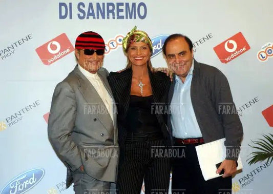 Tony Renis, Simona Ventura e Bruno Vespa, Festival di Sanremo, 2004