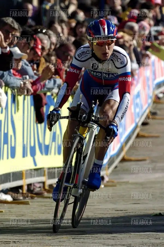 Tadej Valjavec, cronoprologo del Giro d'Italia, Genova, 2004