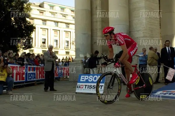 Paolo Fornaciari, cronoprologo del Giro d'Italia, Genova, 2004