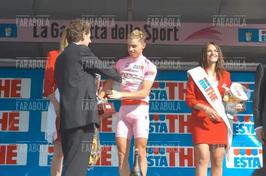 Damiano Cunego vincitore del Giro d'Italia, Milano, 2004