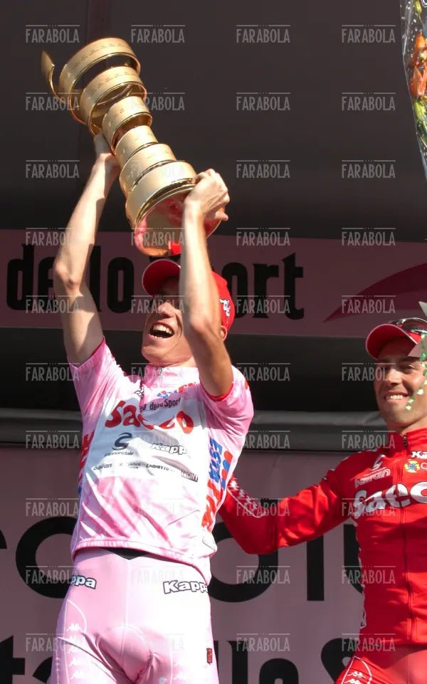 Damiano Cunego vincitore del Giro d'Italia, Milano, 2004