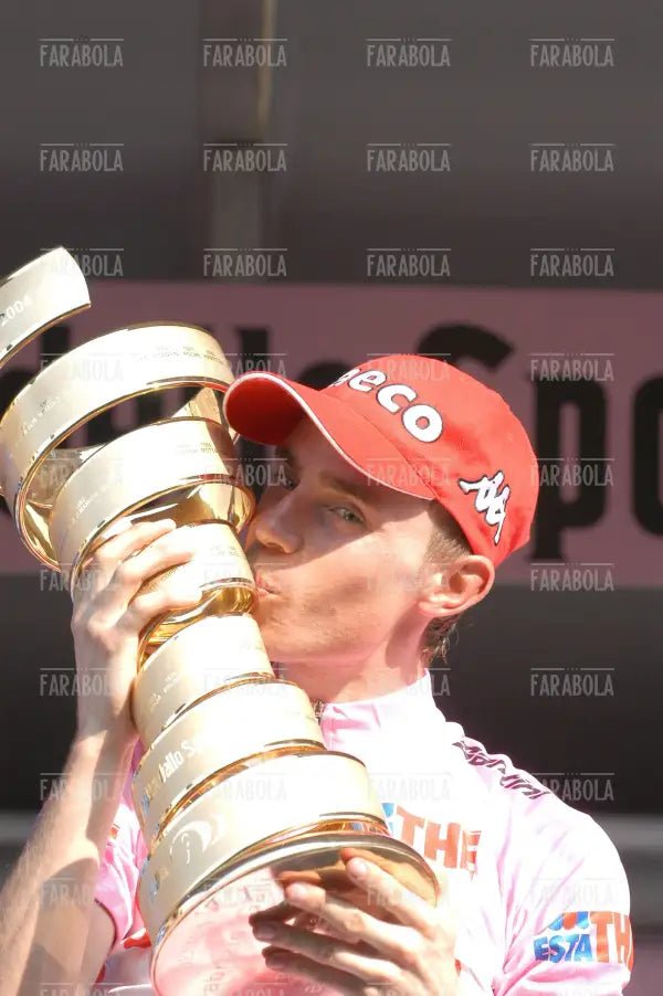 Damiano Cunego vincitore del Giro d'Italia, Milano, 2004