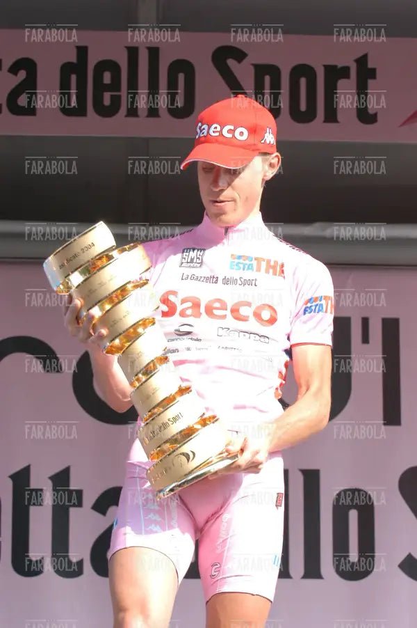 Damiano Cunego vincitore del Giro d'Italia, Milano, 2004