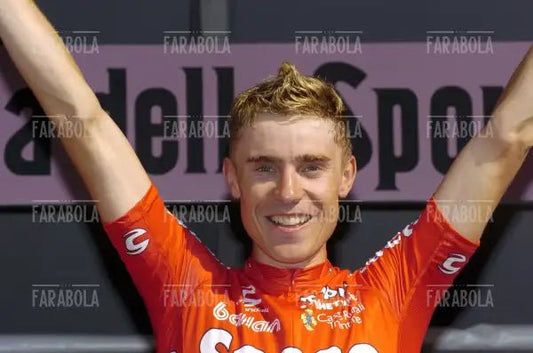 Damiano Cunego vincitore del Giro d'Italia, Milano, 2004