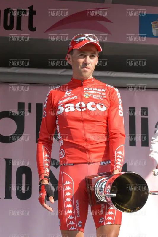Gilberto Simoni terzo classificato, arrivo del Giro d'Italia, Milano, 2004