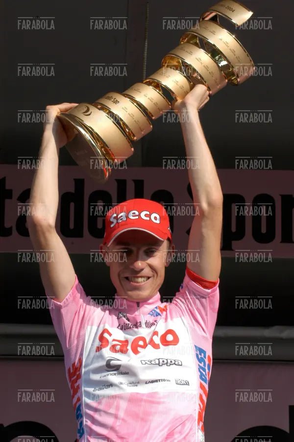 Damiano Cunego vincitore del Giro d'Italia, Milano, 2004