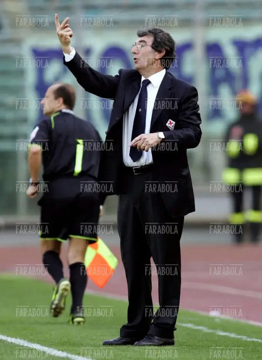 Dino Zoff allenatore della Fiorentina, Lazio-Fiorentina, Stadio Olimpico, Roma, 2005
