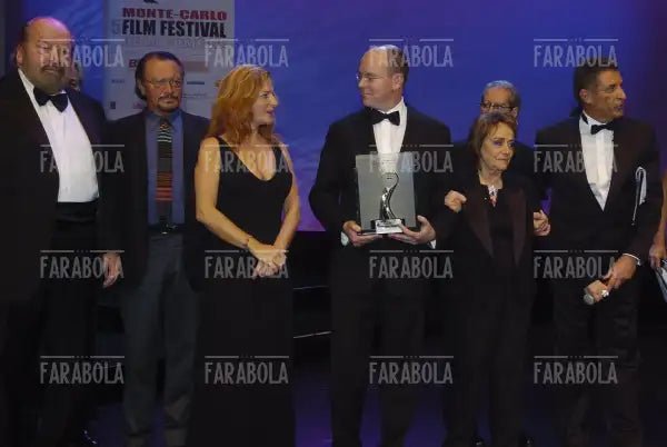 Giuliana De Sio, Adalberto Maria Merli, Bud Spencer, il Principe Alberto, Annie Girardot ed Ezio Greggio, Festival della Commedia, Montecarlo, 2005