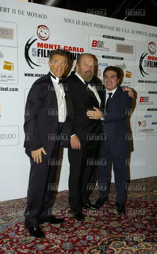Ezio Greggio, Bud Spencer e Franco Neri, Festival della Commedia, Montecarlo, 2005