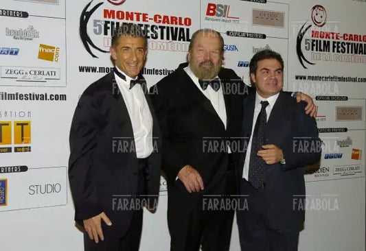Ezio Greggio, Bud Spencer e Franco Neri, Festival della Commedia, Montecarlo, 2005