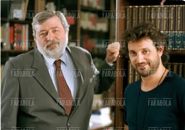 Francesco Guccini e Leonardo Pieraccioni nel film Ti amo in tutte le lingue del mondo, 2005