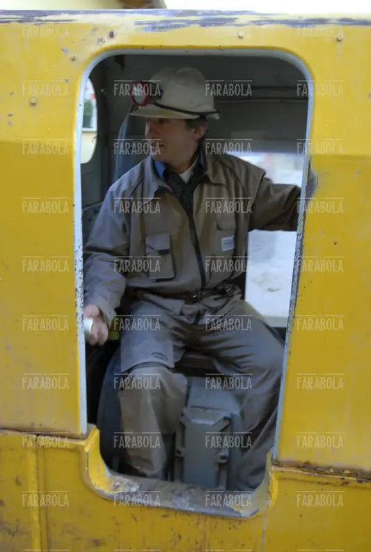 Il minatore alla guida del trenino, Miniera Marzoli, Pezzaze, 2006
