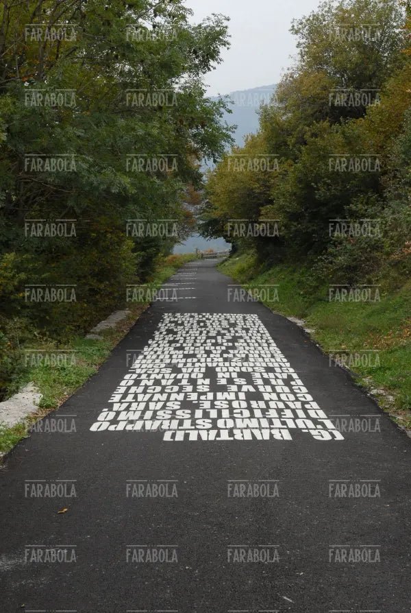 La scritta di Gino Bartali sul Muro di Sormano, Giro di Lombardia, Sormano, 2006