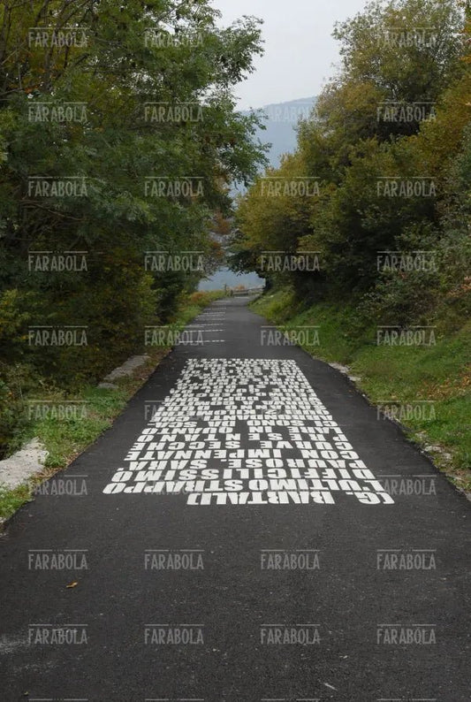 La scritta di Gino Bartali sul Muro di Sormano, Giro di Lombardia, Sormano, 2006
