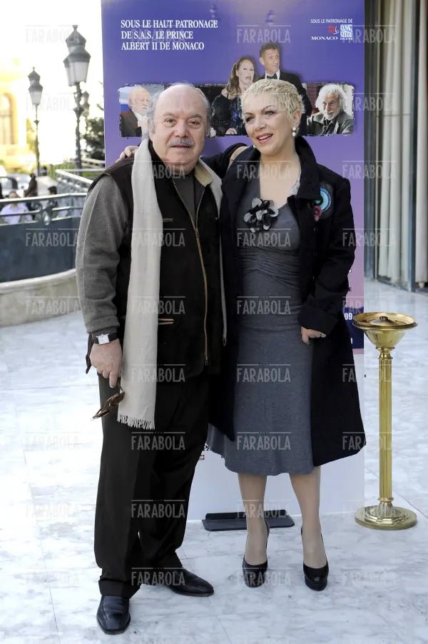 Lino Banfi con la figlia Rosanna, Festival della Commedia, Montecarlo, 2009