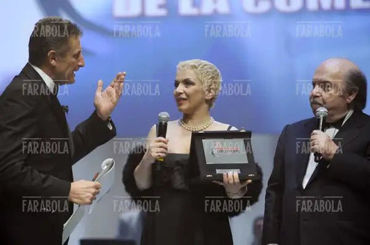 Ezio Greggio, Rosanna Banfi e Lino Banfi, Festival della Commedia, Montecarlo, 2009