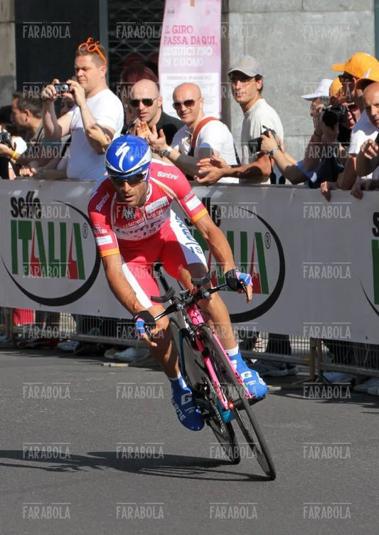 Michele Scarponi alla cronometro, Giro d'Italia, Milano, 2011