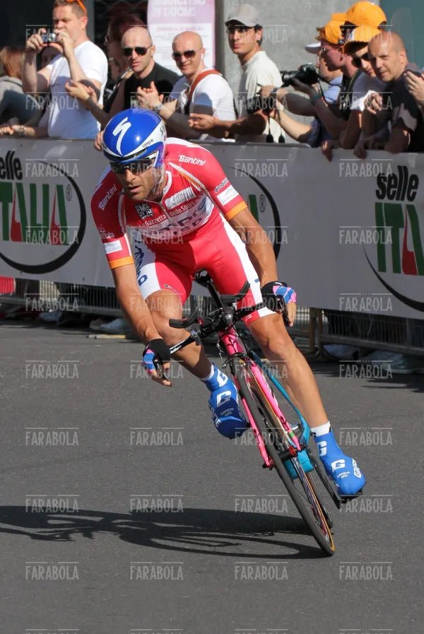 Michele Scarponi alla cronometro, Giro d'Italia, Milano, 2011