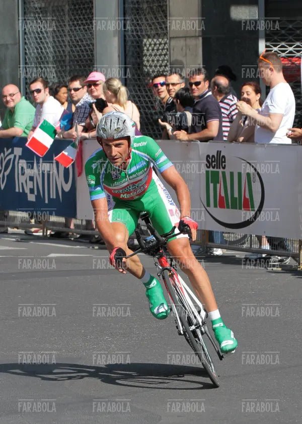 Stefano Garzelli alla cronometro, Giro d'Italia, Milano, 2011