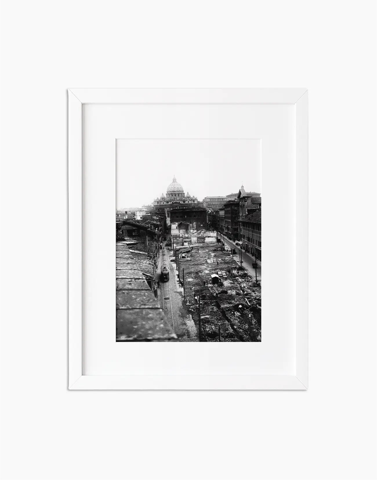 Costruzione di via della Conciliazione, Roma 1937