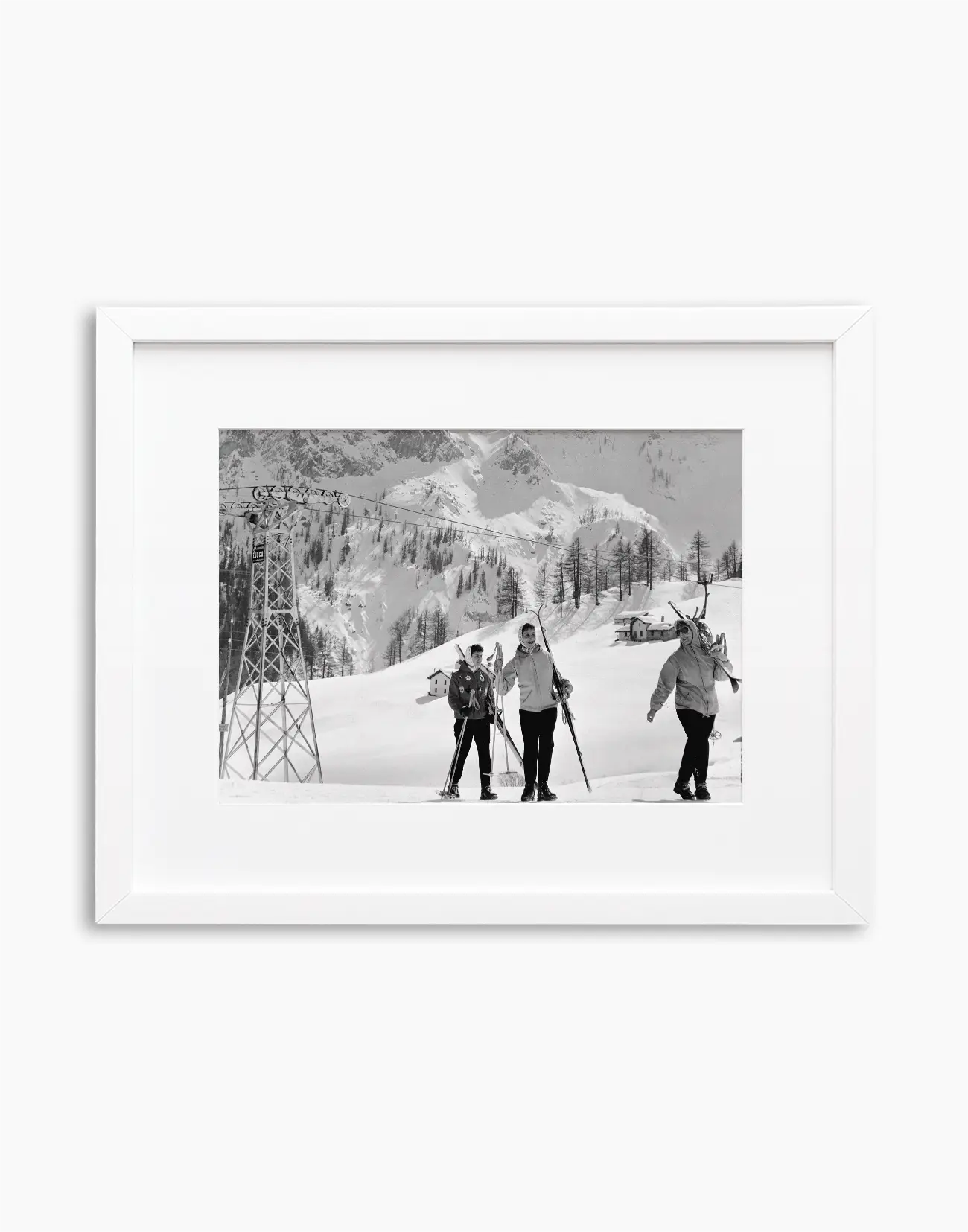 Sciatori a Courmayeur, anni 60