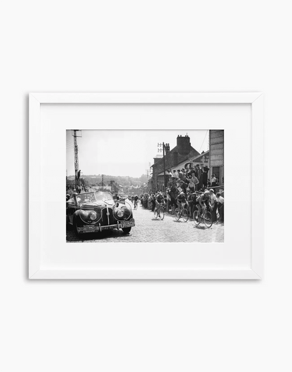 Tappa Rouen-Roubaix, Tour de France 1952 — stampa fine art con cornice bianca
