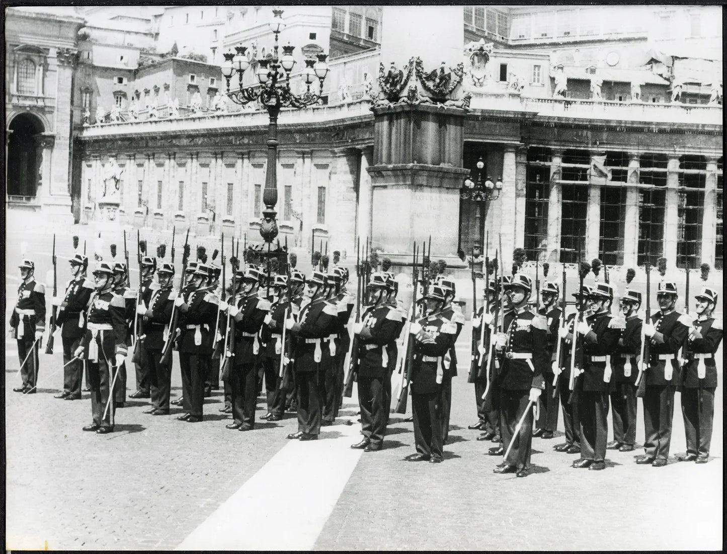 Foto vintage Religione Vaticano Guardia Palatina anni 70 Ft 4870 - Stampa 20x25 cm