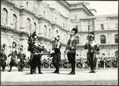 Foto vintage Religione Vaticano Giuramento Guardie Pontificie Ft 4871 - Stampa 26x18 cm