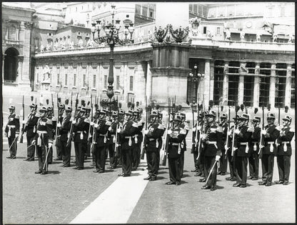 Foto vintage Religione Vaticano Guardie Palatine 1970 Ft 4873