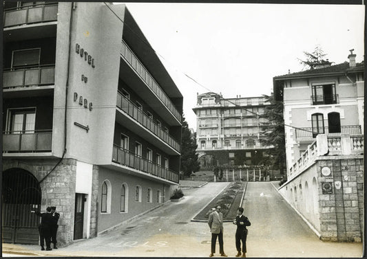 Foto vintage Storia Accordi di Evian Hotel du Parc 1962 Ft 4887 - Stampa 27x20 cm